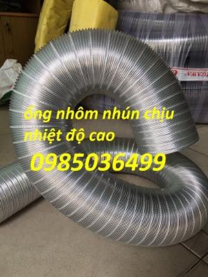 Ống nhôm nhún chịu nhiệt hút khói, hút khí nóng trong hệ thống bếp nướng D100, phi 125, phi 150, phi 200, phi 250