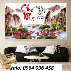 Tranh gạch 3d câu thơ cha mẹ - 632S