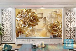 Tranh gạch 3d ốp tường sau tivi - 622XB