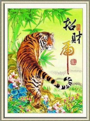 Tranh gạch 3d con hổ - gạch tranh 3d con hổ - 9322XB