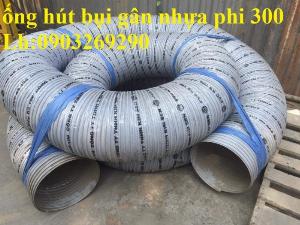 Ống hút bụi gân PvC xoắn ruột gà - hút bụi gỗ Phi 150 - 168  x 30 mét /1 cuộn - màu xám - trắng