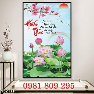 Gạch tranh khổ đứng - tranh gạch ốp tường L76