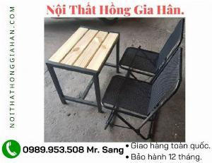 Bộ bàn ghế cafe xếp gọn Tp.HCM HGH05151