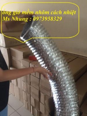 Ống gió bảo ôn Hàn Quốc sợi Polysiter D100 - D125- D150 - D200-D250 -300