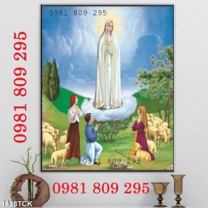 Tranh gạch men Đức Mẹ Maria bán phước - tranh 3d công giáo G8