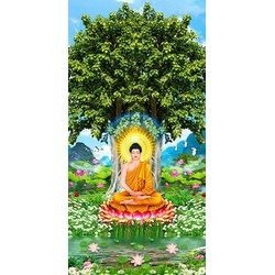 Tranh cây bồ đề - tranh gạch 3d cây bồ đề - DXX44