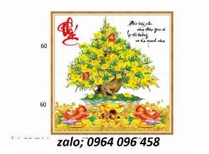 Gạch tranh 3d chậu mai vàng - GDC41
