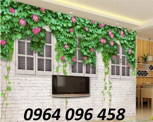 Tranh hoa hồng 3d - tranh gạch 3d hoa hồng - GHB63
