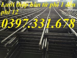 Lưới thép hàn phi 6 ô 100x100, ô 150x150, ô 200x200, lưới thép hàn đổ bê tông giá rẻ
