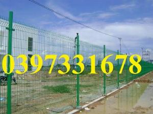 Hàng rào công nghiệp bọc nhựa PVC, Lưới thép hàn chập hàng rào bọc nhựa, lưới thép sơn tĩnh điện