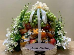 Giỏ trái cây kính hương trang trọng - FSNK346