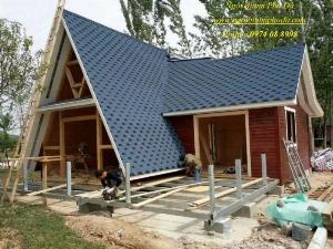 Ngói lợp nhà bằng nhựa đường phủ đá, nhà cung cấp ngói bitum chất lượng, uy tín