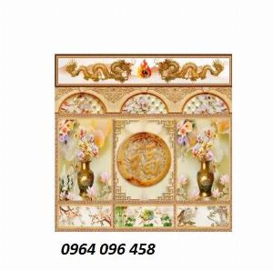Tranh gạch men 3d ốp tường phòng thờ - 7333SP