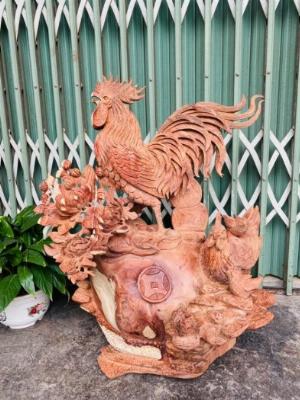 Tượng gỗ trang trí nội thất Gia đình kê _ Mỹ nghệ Âu Lạc