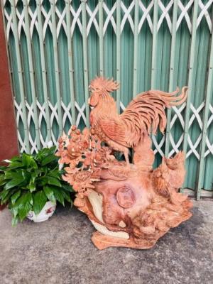 Tượng gỗ trang trí nội thất Gia đình kê _ Mỹ nghệ Âu Lạc