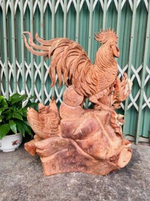 Tượng gỗ trang trí nội thất Gia đình kê _ Mỹ nghệ Âu Lạc
