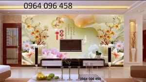 Tranh gạch men 3d phòng khách đẹp - 230NB