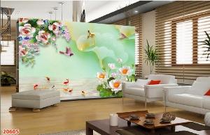 Tranh gạch 3d bóng kính - 522AV