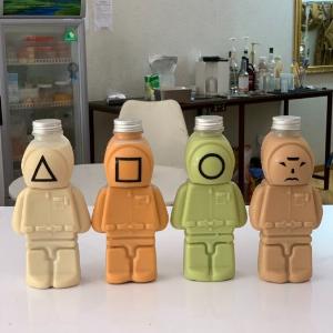 Chai nhựa PET nắp nhôm cao cấp hình Squid Game 700ml