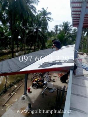 Tấm lợp dán mái bằng nhựa đường, tấm lợp giấy dầu nhập khẩu