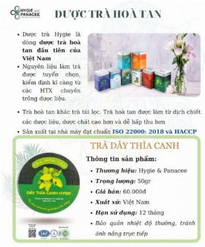 Trà Dây Thìa Canh Hygie 250g giúp ổn định đường huyết