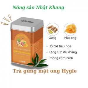 Trà Gừng Mật Ong Hygie 250g giữ ấm cơ, tăng sức đề kháng