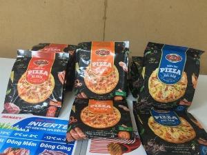 BÁNH PIZZA LACUSINA SIZE 17CM❤️ 180gr / 1 sét 3 bánh (Bò Bằm; Xúc xích & Hải Sản )