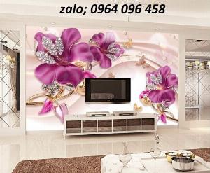 Tranh gạch 3d hoa sứ ngọc - C43