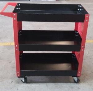 Xe Đẩy 3 Tầng Có Vách & Có Bảng Treo Dụng Cụ