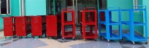 Xe Đẩy 3 Tầng Có Bảng Treo Dụng Cụ