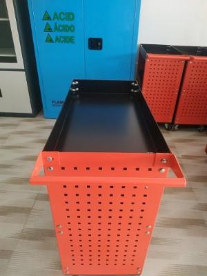 Xe Đẩy 3 Tầng Có Vách Treo Dụng Cụ