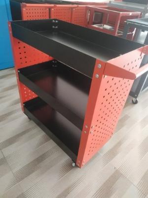Xe Đẩy 3 Tầng Có Vách Treo Dụng Cụ