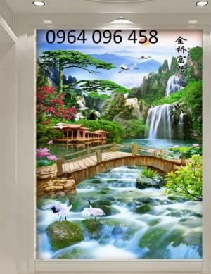 Tranh gạch 3d khổ dọc - GVX33