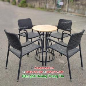 Bàn ghế nhựa giả mây giá rẻ thanh lý kho 400 bộ