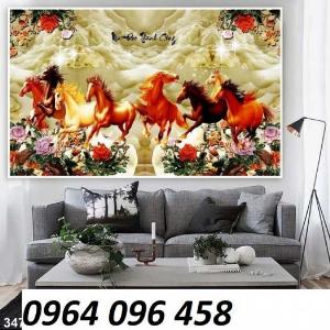 Tranh bát mã - tranh gạch 3d bát mã - FDS33