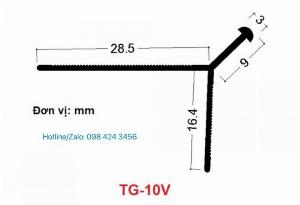 Nẹp nhựa PVC trát góc dùng cho tường xây trát vữa TG-10V 2,5m/thanh, màu trắng