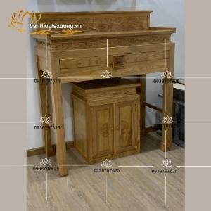 Bàn thờ gia tiên gỗ Sồi mẫu đẹp - Sang trọng