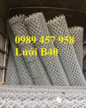 Lưới hàng rào b40 bọc nhựa PVC, Lưới b40 hàng rào bảo vệ cao 2m, 2m4