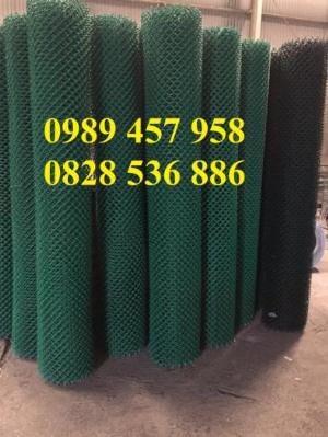 Lưới hàng rào b40 bọc nhựa PVC, Lưới b40 hàng rào bảo vệ cao 2m, 2m4