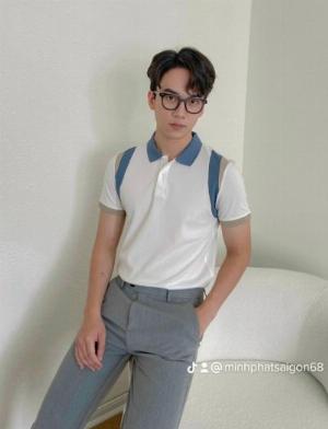 Áo thun nam polo cổ bẻ phối màu 2 mẫu