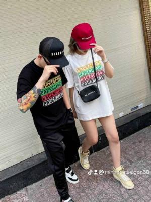 Áo thun nam thời trang blcg chữ sắc màu