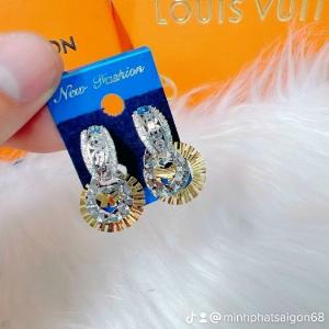 Bông Tai nữ khoen tròn vl love trái tim