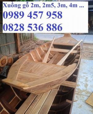 Đóng mới Thuyền gỗ ba lá, Thuyền thả sen, Thuyền chụp hình trên hồ