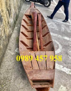 Mẫu xuồng gỗ 3 lá, Thuyền gỗ trang trí 2m, 3m, 3m5