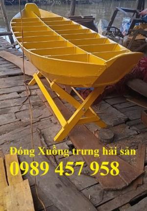 Mẫu xuồng gỗ 3 lá, Thuyền gỗ trang trí 2m, 3m, 3m5