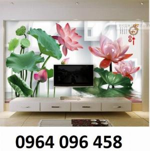 Tranh 3d hoa sen tranh gạch 3d hoa sen - 9944XP