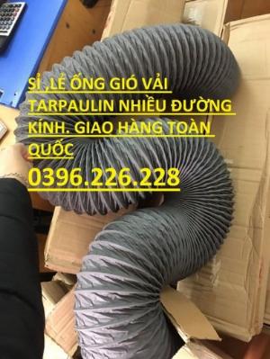 Chuyên sỉ lẻ ống gió mềm vải hàn quốc, ống vải bạt lõi thép hút khí chịu nhiệt phi 400, phi 450, phi 500 .
