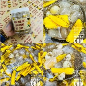 ĐÁC RIM MÍT LONG NHÃN HẠT CHIA / hủ 700gr