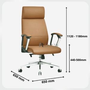 Ghế văn phòng lưng cao nệm PVC cho trưởng phòng CM4430-P