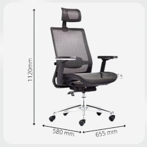 Ghế giám đốc cao cấp lưng lưới tay tựa chữ T CM4278-M